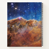 カリーナ星雲の宇宙の崖 ノートブック (裏面)