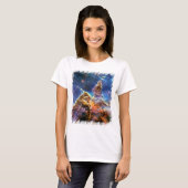 カリーナ星雲 ミスティックマウンテン 宇宙の写真 Tシャツ (正面フル)