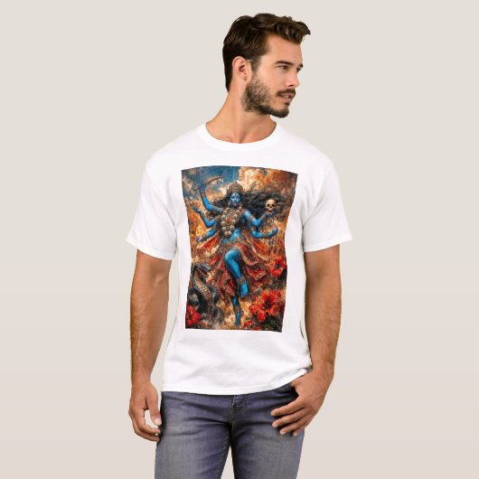 カリーマの幻想的なイラスト Tシャツ (正面フル)