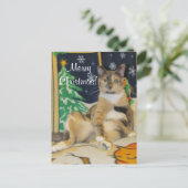 カリーマフィン間抜けキャットクリスマス ポストカード (スタンド正面)