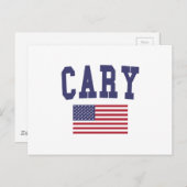 カリー米国国旗 ポストカード (正面/裏面)