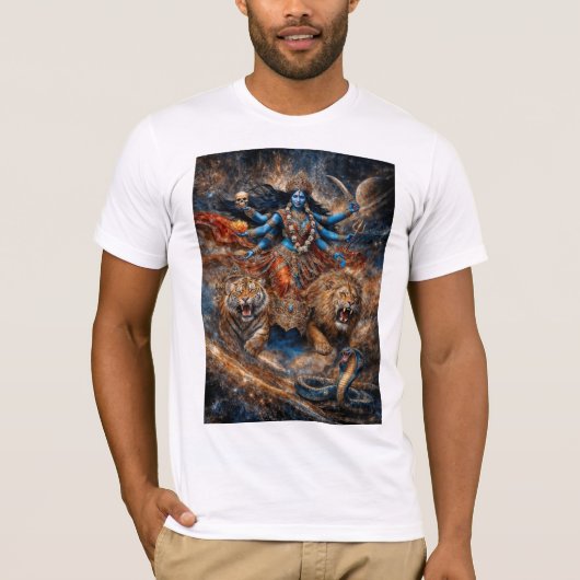 カリ女神の宇宙の力 Tシャツ (正面)