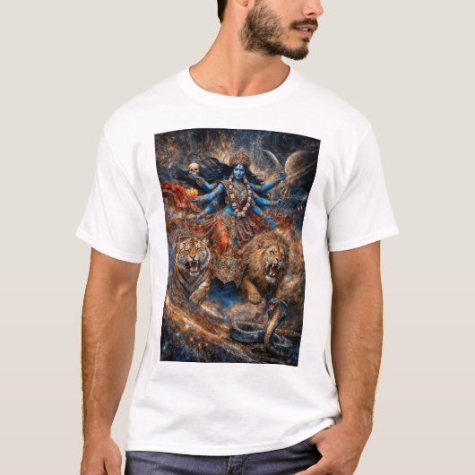 カリ女神の宇宙パワー Tシャツ (正面)