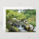 カリ日本のオ州、ロングビーチ、ガーデン ポストカード (正面/裏面)