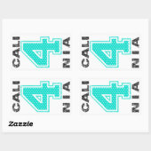 カリ4ニア 長方形シール (シート)