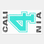 カリ4ニア 長方形シール (正面)