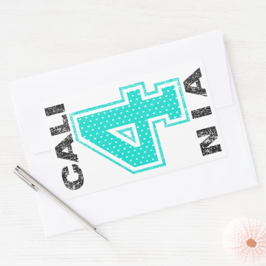 カリ4ニア 長方形シール (封筒)