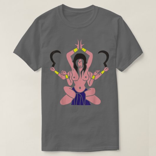 カリ・テンドゥ・ヒンドゥー教の神々は手に入る Tシャツ (デザイン正面)