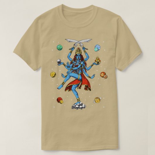 カリ・ヒンドゥー教の女神 Tシャツ (デザイン正面)