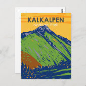 カルアルペンナショナルパークオーストリアヴィンテージ ポストカード (正面/裏面)