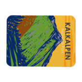 カルアルペンナショナルパークオーストリアヴィンテージ マグネット (横)