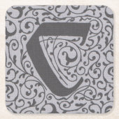 カルカソンヌのペーパーコースター スクエアペーパーコースター (正面)