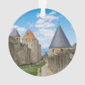 カルカソンヌの中世の城壁 オーナメント (裏面)