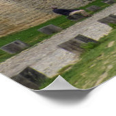 カルカソンヌの中世の城壁 ポスター (角)