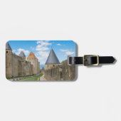 カルカソンヌの中世の城壁 ラゲッジタグ (正面横)