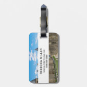 カルカソンヌの中世の城壁 ラゲッジタグ (裏面縦)