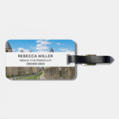 カルカソンヌの中世の城壁 ラゲッジタグ (裏面横)