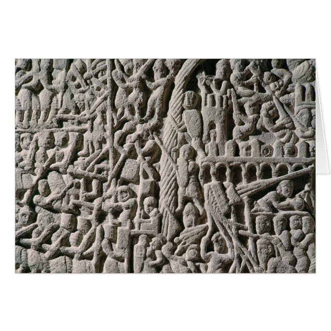 カルカソンヌの包囲を描写するレリーフ、浮き彫り (正面横)