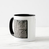 カルカソンヌの包囲を描写するレリーフ、浮き彫り マグカップ (正面左)