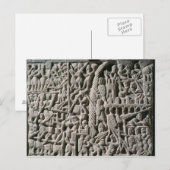カルカソンヌの戦いを描いたレリーフ、 浮き彫り ポストカード (正面/裏面)