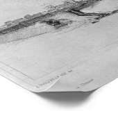 カルカソンヌの西側からの眺め ポスター (角)