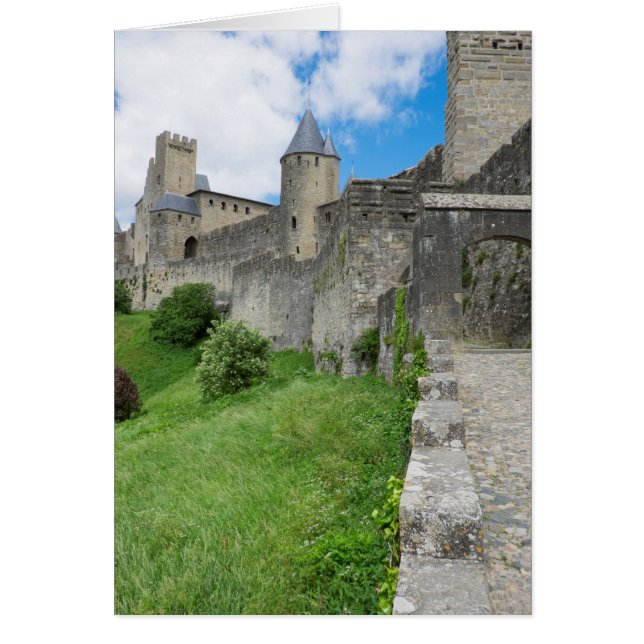 カルカソンヌの要塞化された壁 (正面)