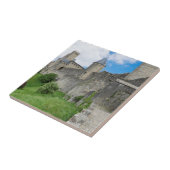 カルカソンヌの要塞化された壁 タイル (側面)