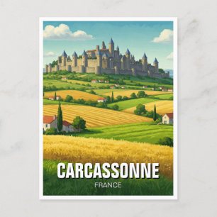 カルカソンヌフランス旅行 ポストカード
