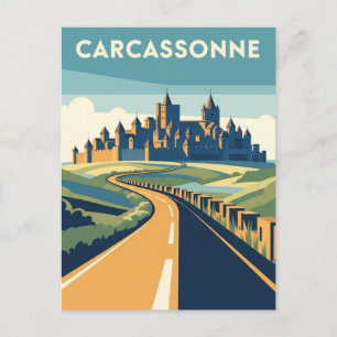 カルカソンヌフランス旅行 ポストカード