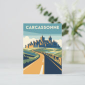 カルカソンヌフランス旅行 ポストカード (スタンド正面)