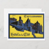 カルカソンヌホテルデラシテ ポストカード (正面/裏面)