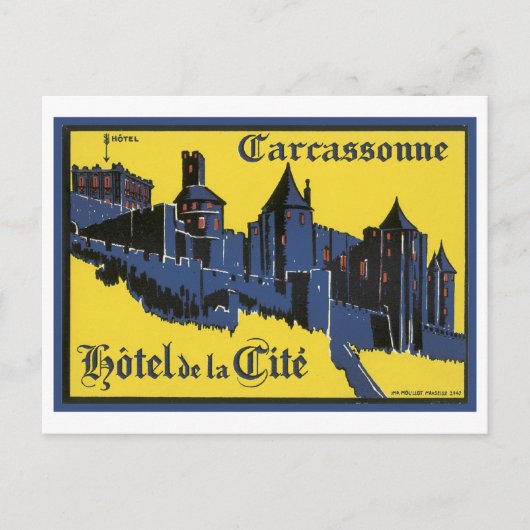 カルカソンヌホテルデラシテ ポストカード (正面)