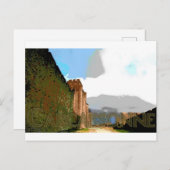 カルカソンヌ市街の壁 ポストカード (正面/裏面)