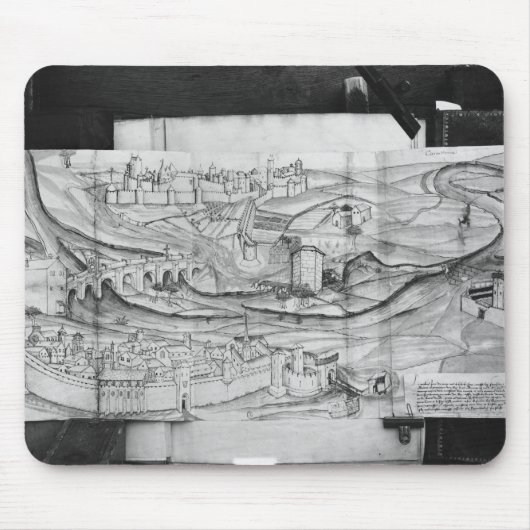 カルカソンヌ1462年市そして村 マウスパッド (正面)