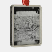 カルカソンヌ1462年市そして村 メタルオーナメント (右)