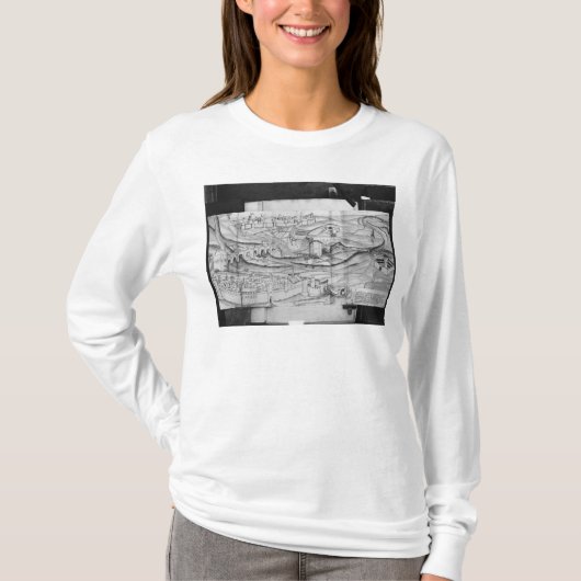 カルカソンヌ1462年市そして村 Tシャツ (正面)