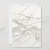 カルカッタの大理石のエレガントな洗礼の招待状 招待状 (裏面)