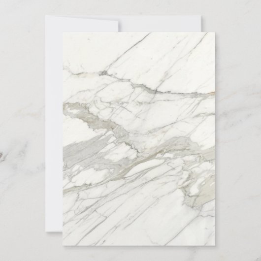 カルカッタの大理石のエレガントな洗礼の招待状 招待状 (裏面)