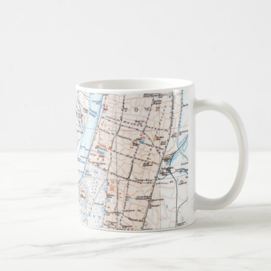 カルカッタインド(1914年)のヴィンテージの地図 コーヒーマグカップ (右)