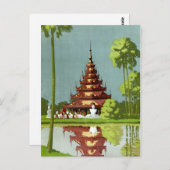 カルカッタヴィンテージ旅行ポスター復元 ポストカード (正面/裏面)