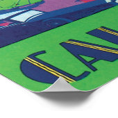 カルカッタヴィンテージ旅行ポスター ポスター (角)