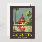 カルカッタ、インドの西ベンガルの首都 ポストカード (正面/裏面)