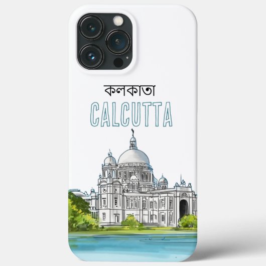 カルカッタ「ビクトリアメモリアル」コルカタベンガル Case-Mate iPhoneケース (裏面)