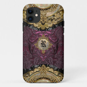 カルカドリズモノグエレガントラム iPhone 11 ケース