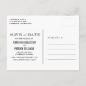 カルカ素朴ボードヴィンテージ日付ポストカードを保存 案内ポストカード (裏面)