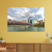 カルガリーと平和橋 キャンバスプリント (インサイチュ (リビング))