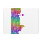 カルガリーのスカイライン マグネット (横)