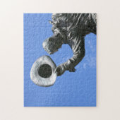 カルガリーのスタンピード像。 ジグソーパズル (縦)