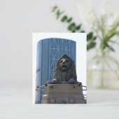 カルガリーのポストカードに石のライオン ポストカード (スタンド正面)