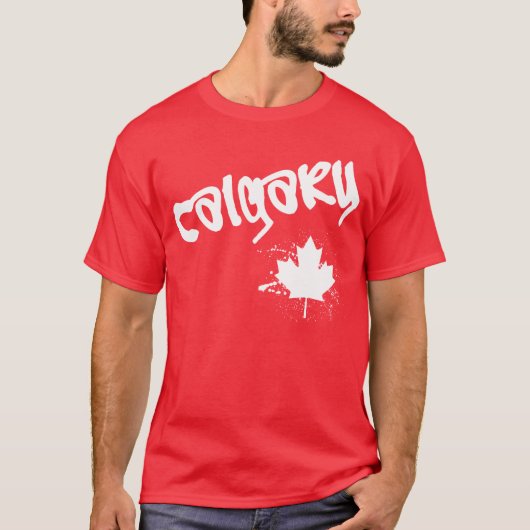 カルガリーの落書き Tシャツ (正面)